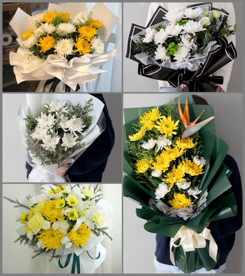 广东江门市鹤山市址山镇新莲村白事花束代送